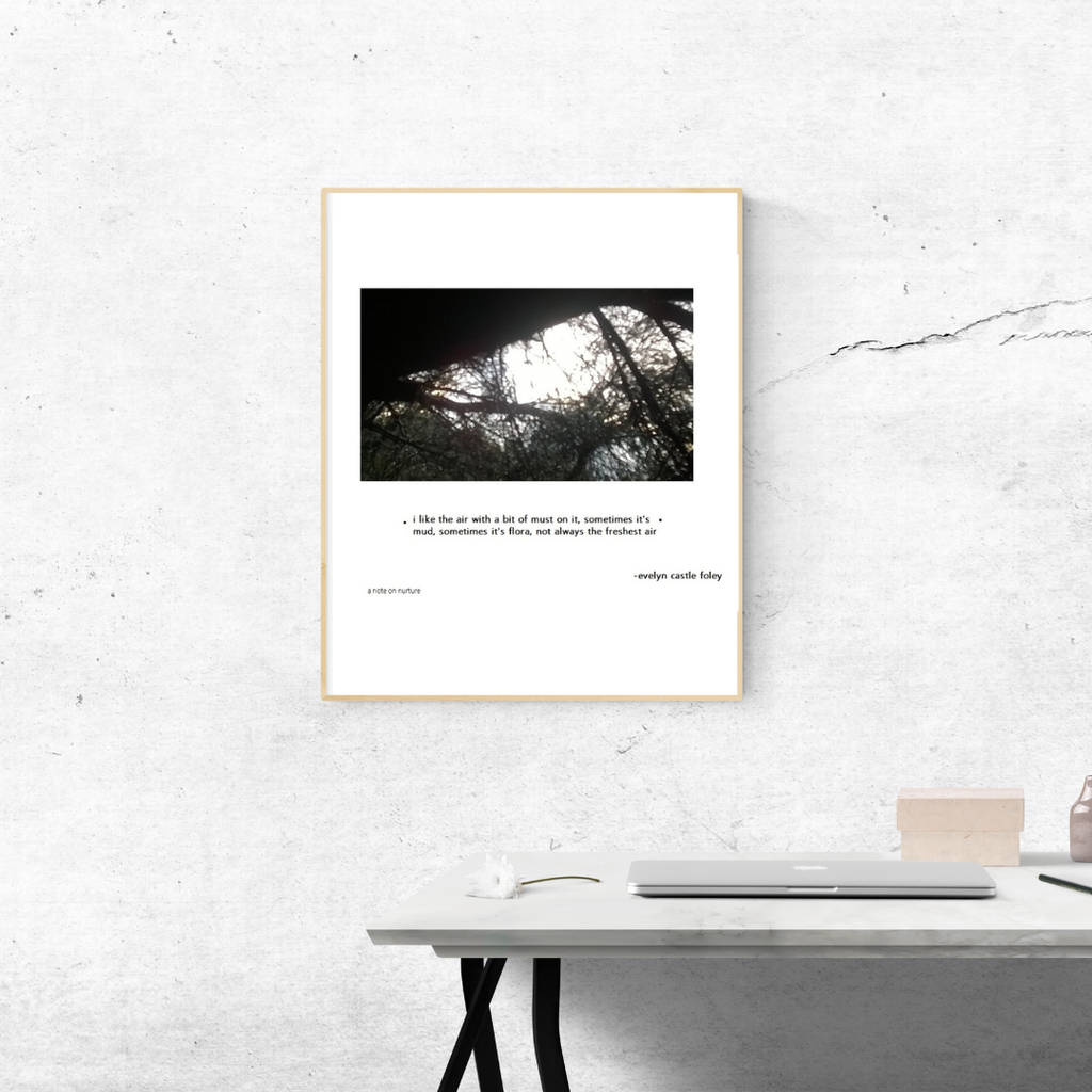 A Note on Nurture - Digital Art Print mockup
