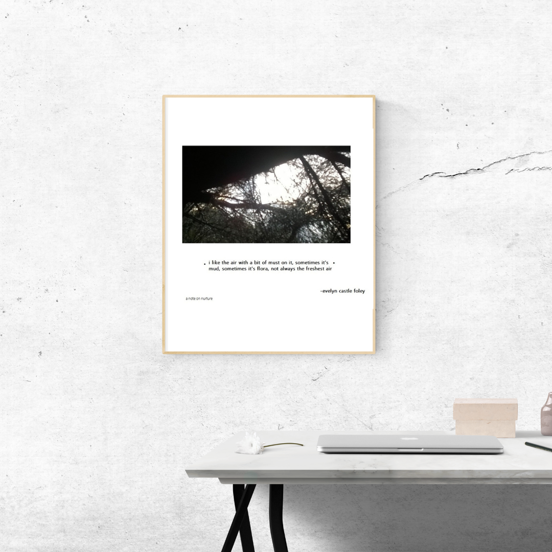 A Note on Nurture - Digital Art Print mockup