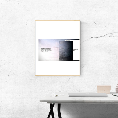 A Note on Bruises - Digital Art Print portrait mockup