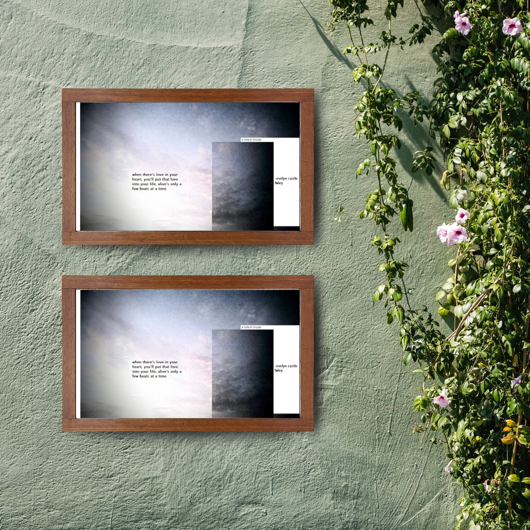 A Note on Bruises - Digital Art Print landscape mockup