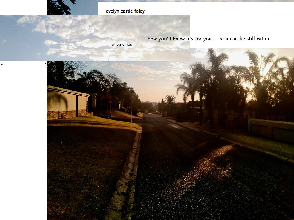 A Note on Day - digital art print by Evelyn Castle Foley