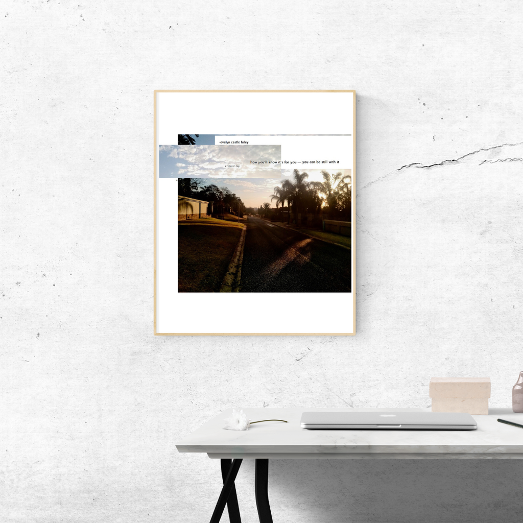 A Note on Day - Digital Art Print mockup