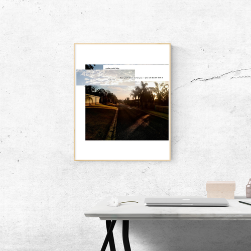 A Note on Day - Digital Art Print mockup