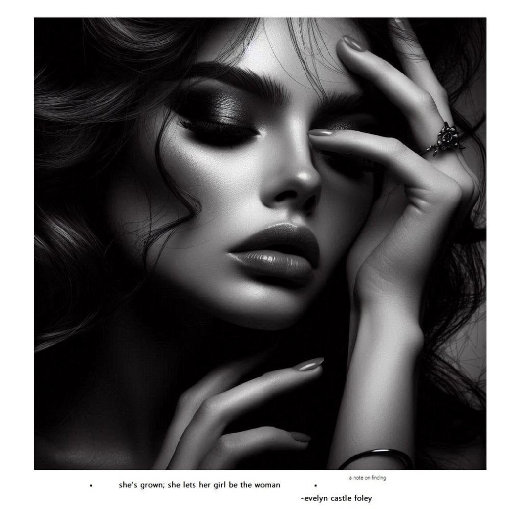 A Note on Finding - digital art print by Evelyn Castle Foley