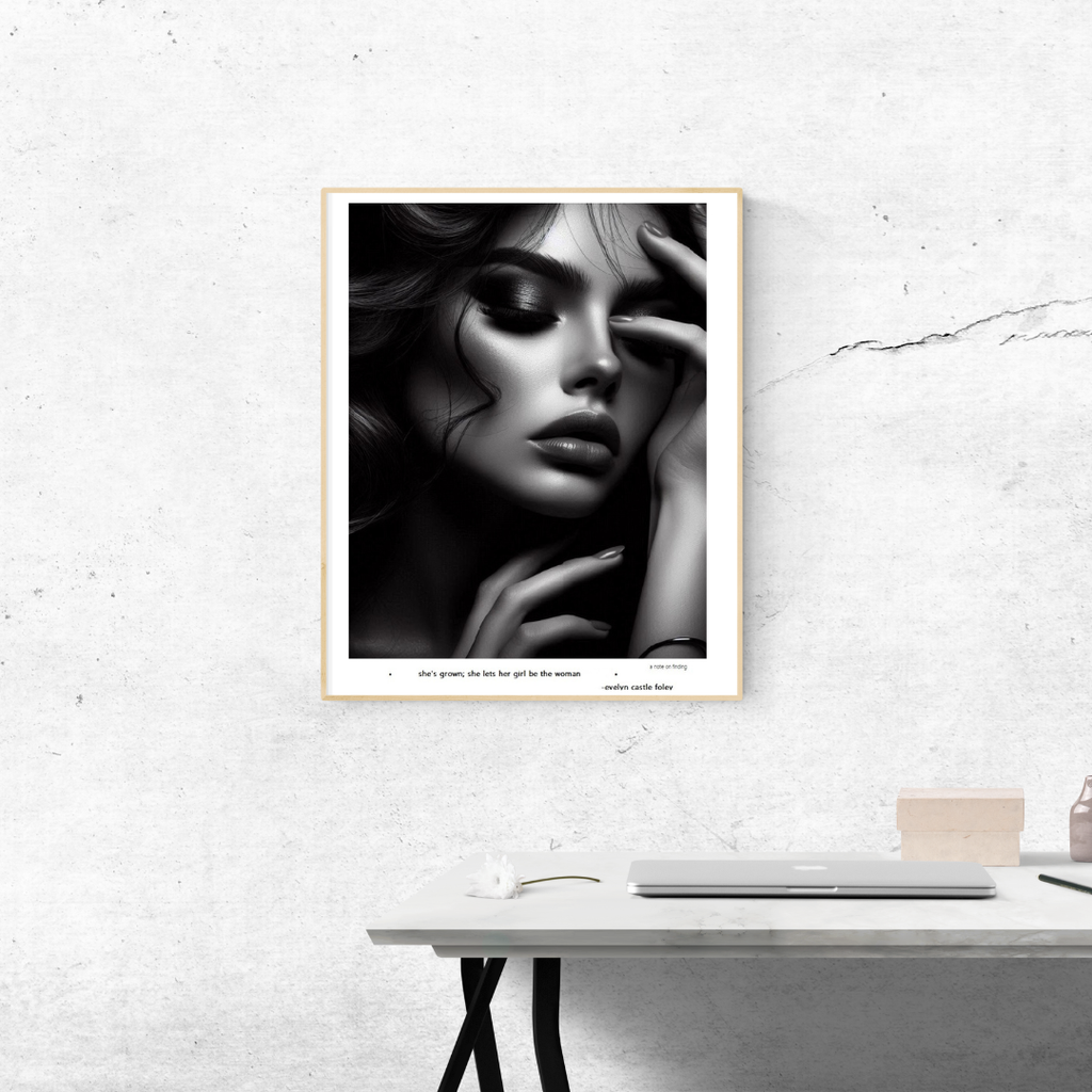 A Note on Finding - Digital Art Print mockup
