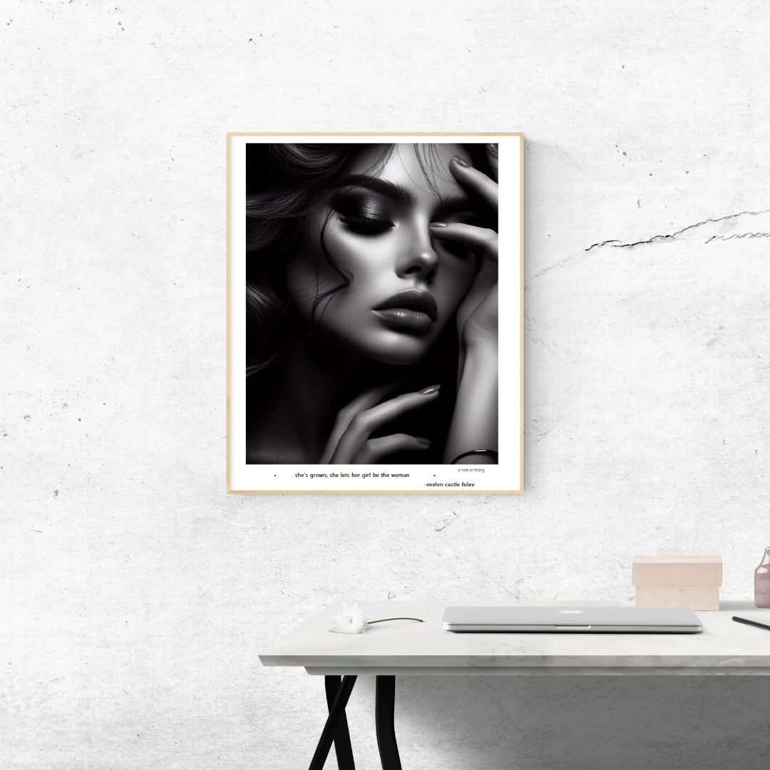 A Note on Finding - Digital Art Print mockup