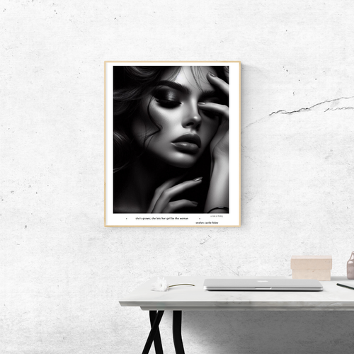 A Note on Finding - Digital Art Print mockup
