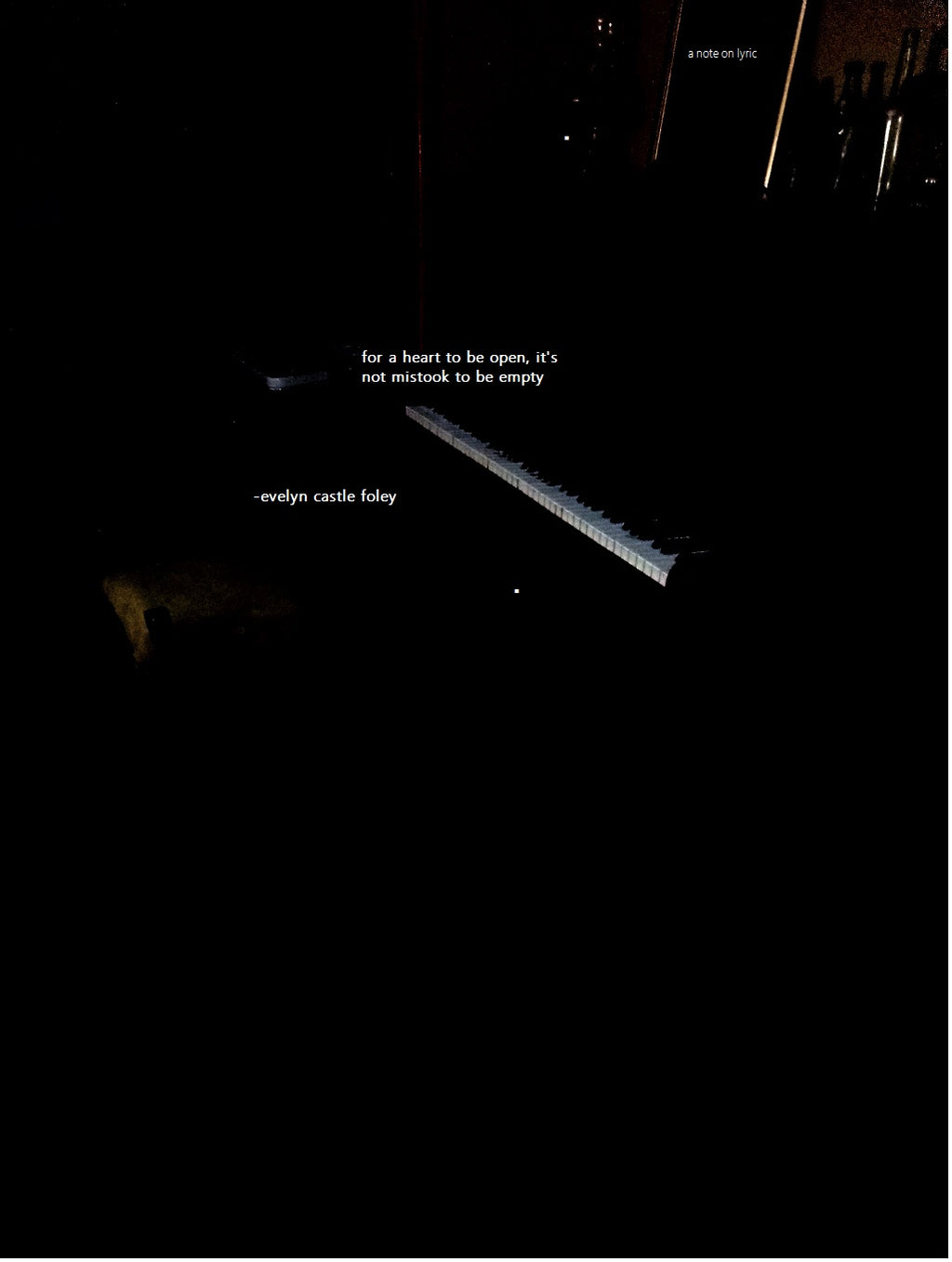 A Note on Lyric - digital art print by Evelyn Castle Foley