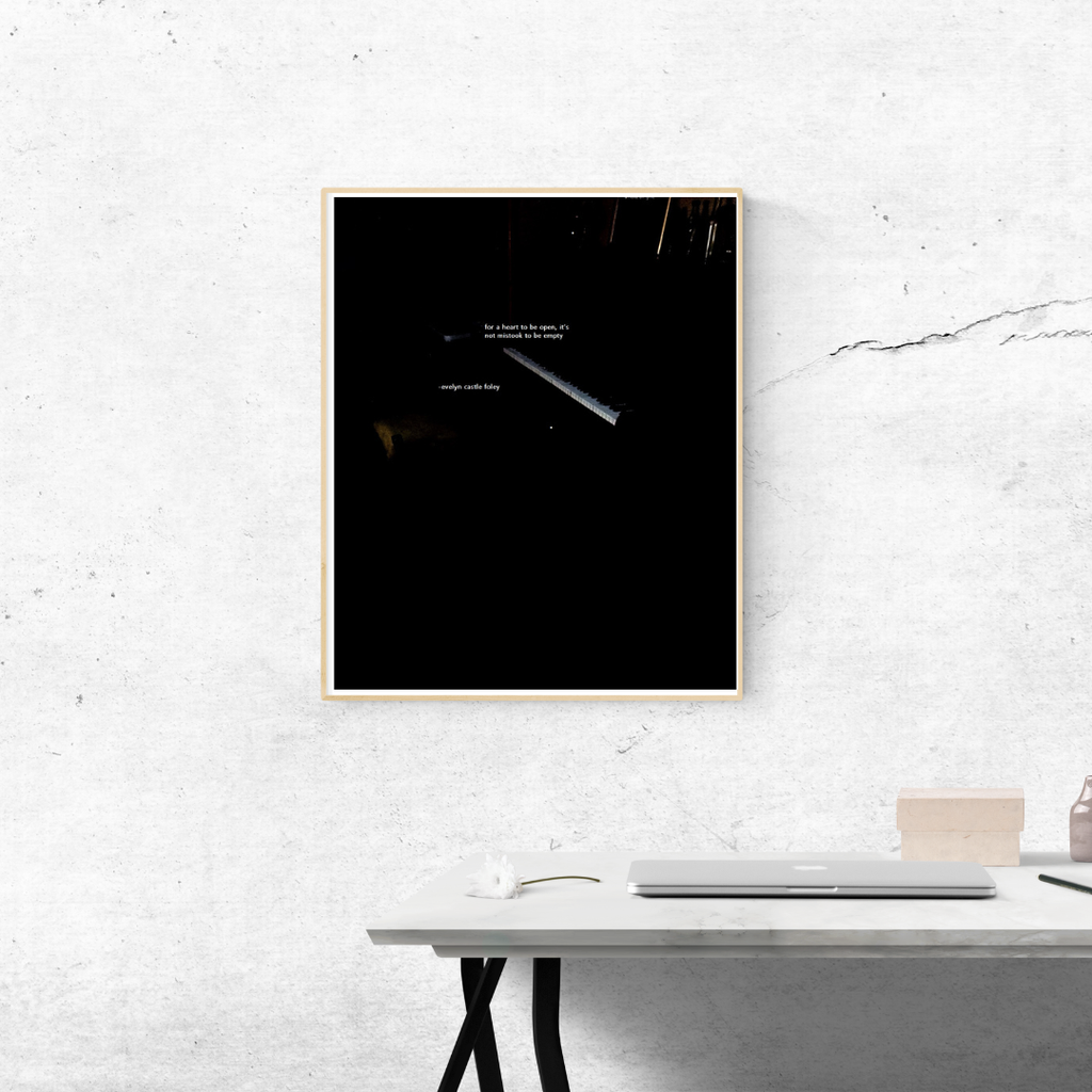 A Note on Lyric - Digital Art Print mockup