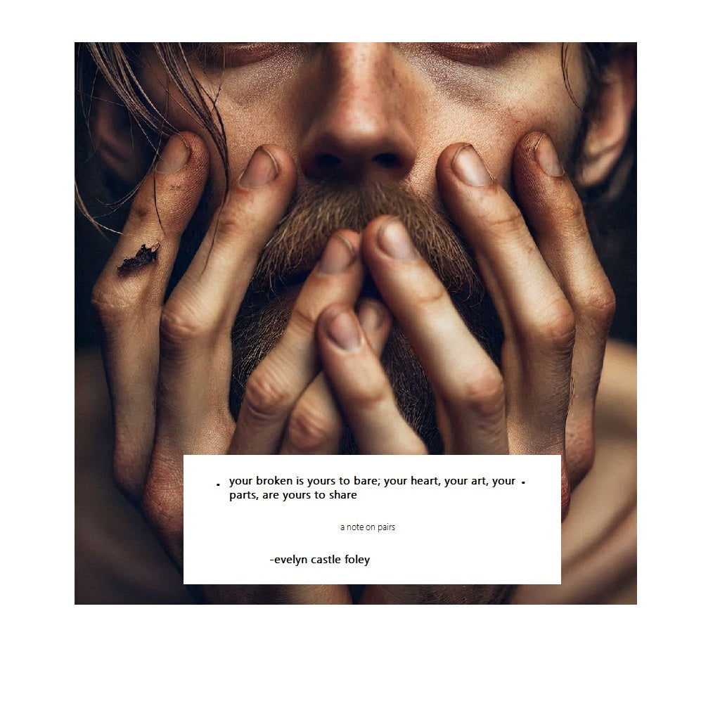A Note on Pairs - digital art print by Evelyn Castle Foley